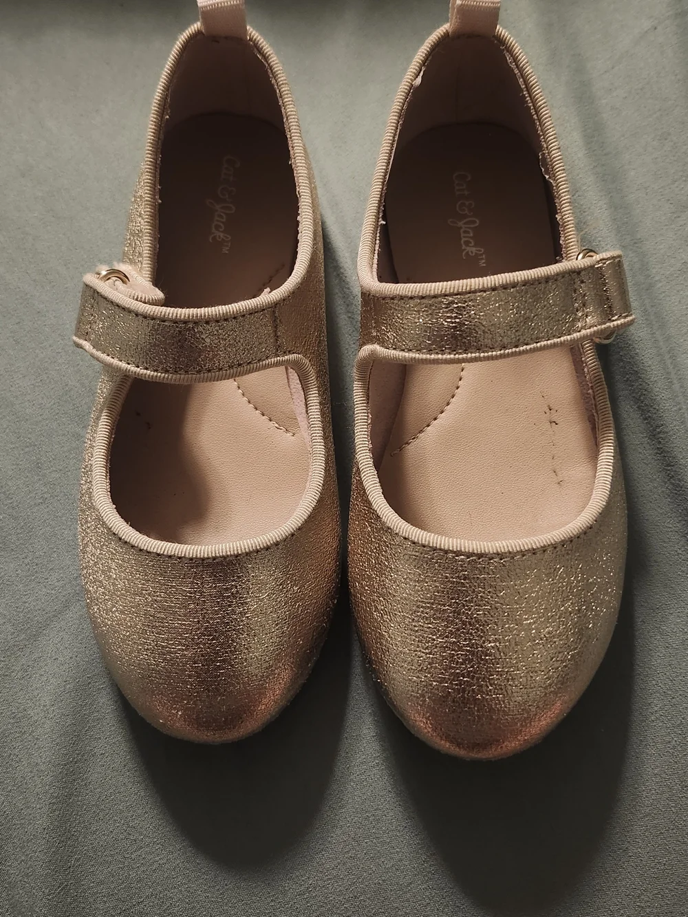 Cat & Jack Metallic Gold Mary Jane Shoes for Kids - Toddler - Size 9